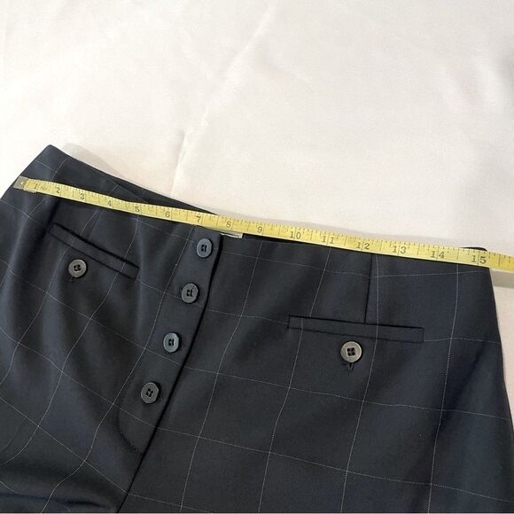 Talbots Collection Petites Women's Navy Plaid Trousers Size 10P Stretch - Picture 8 of 11